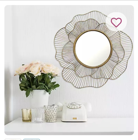 Floral Ripple Decorative Mirror - Picture 2 of 2
